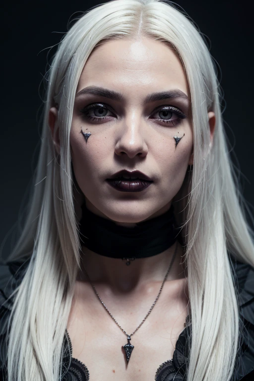 Insanely detailed photograph of a gorgeous a vampire man, Gothic Renaissance, long voluminous white hair, complex white eyes, fantastic, a vampire, unearthly, hyper-detailed, permission 32K, dynamic lighting, hyper-detailed, confusingly detailed, trending on artstation, Process Colors, Volumetric lighting, BalenciagaStyle