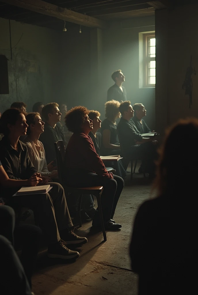 rape scene, seminar hall
