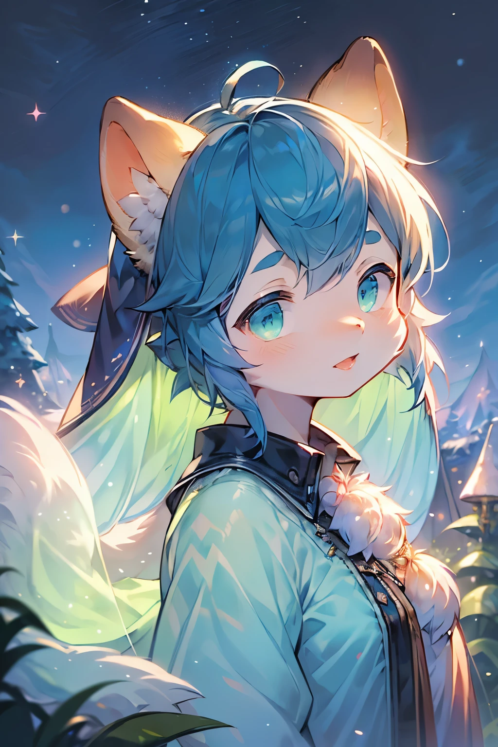 (Fluorescent Color:1.4),(translucent:1.4),(Retro filter:1.4), (fantasy:1.4), Candy World,Disneyland,Elegant and soft,Fluffy and soft,landscape,forest,snow,avatar,Light pink,Sky,green,blue,flash,Floating light,Soft Light,Whimsical light,rainbow,Star,diamond,flash宝石,background,Surreal,Ultra-high quality movie lighting,Unlimited details,Full HD,Sufficient lighting,side fringe, , Collared dress,One side, masterpiece, best quality,Genuine Leather,(portrait:1.5), 1 Girl, Bangs, Long hair