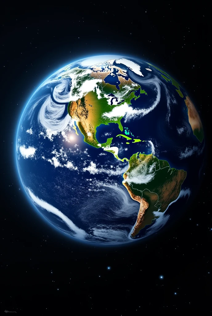 Real photo of planet Earth