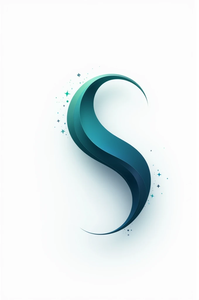 create a simple 2-dimensional S-shaped logo