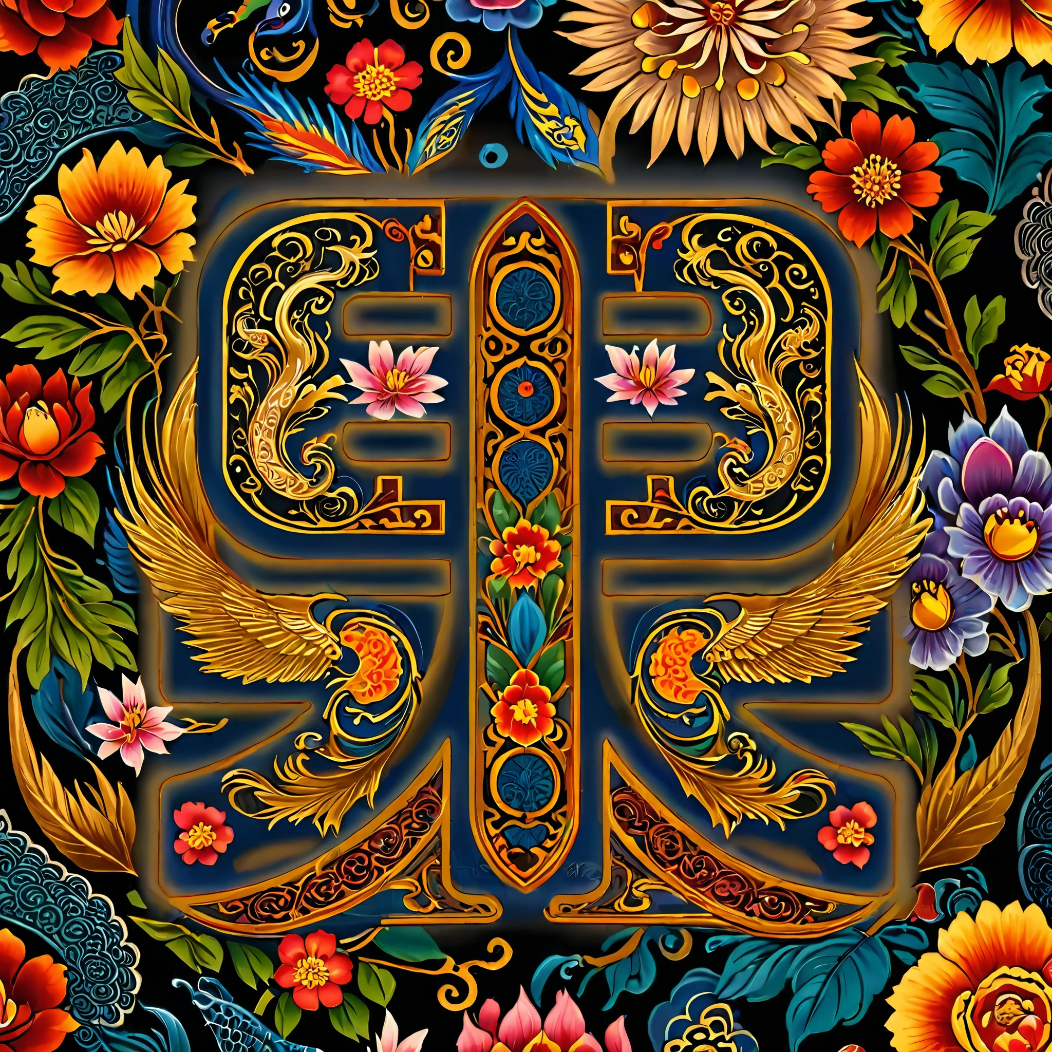 Tattoo design,dragon,Phoenix,totem,Flowers,Chinese Pattern,Rich details