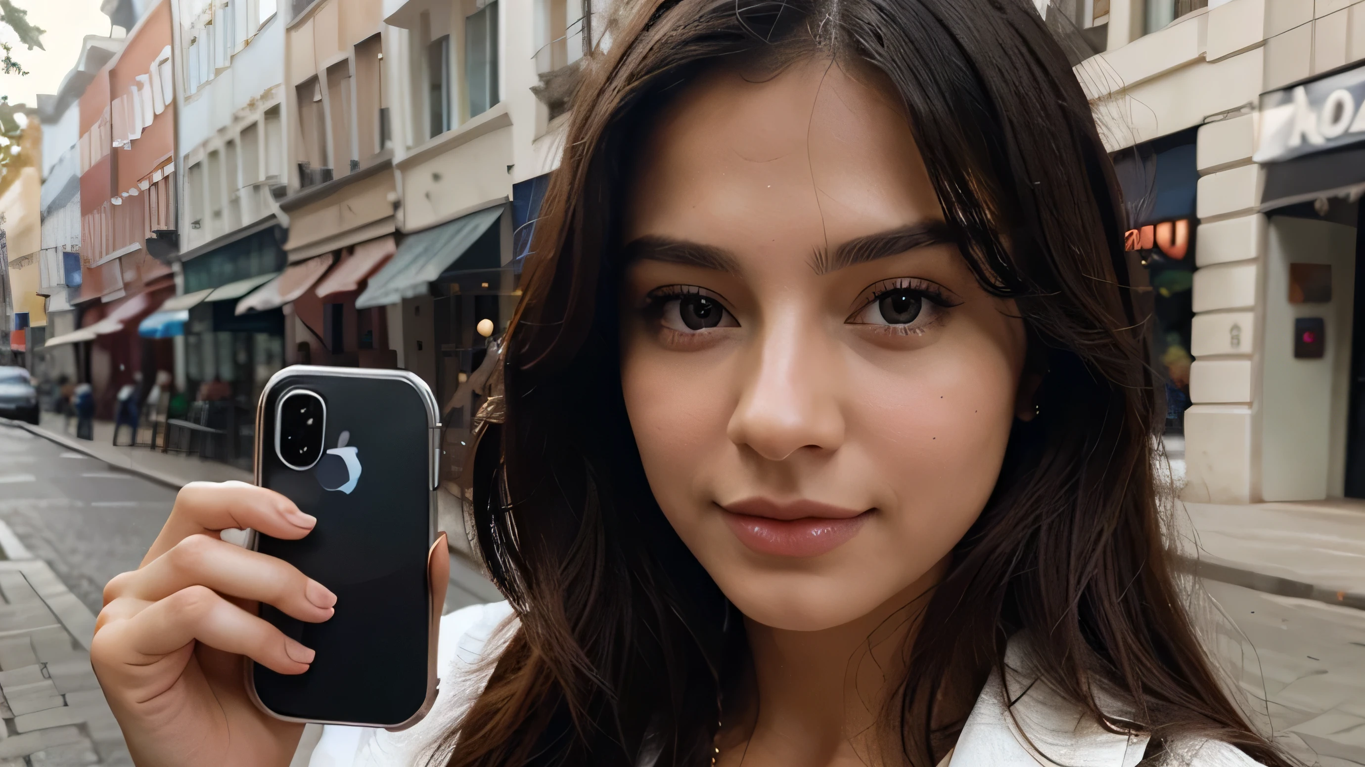 Very beautiful single girl with mobile phone