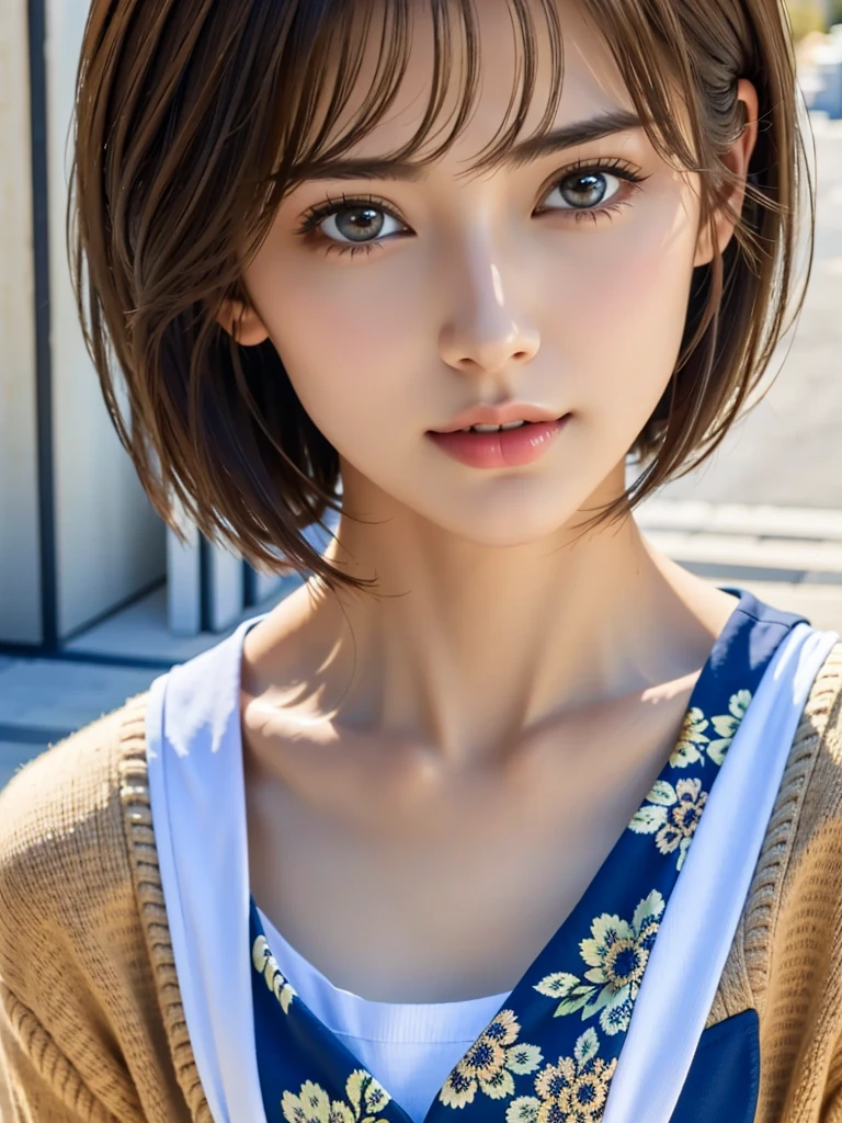 Best Quality, Master peace, Ultra high Resolution, (Realistic、、、: 1.4), Original Photo, (True Skin Texture: 1.3), (Film Grain: 1.3), Panorama, Portrait, Very Wide Lens, narrow waists, Denim Lens, (In the Dark, Deep Shadows, Low profile, Cold Light,) Night, Close-up, teardrops,ple short hair、the neck is long、Put your ears out、bangs、big Eyes、Light-colored eyes、inside the house, dust, tyndall effects,(expression), sitting, (against the wall), (looking awdown), nervousness, teardrops,嬉しそうに微笑む
1 girl, beautiful detail eyes and face, white jabot, pink dark V, BROWN EYES,