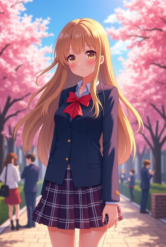 Anime-style high school girl