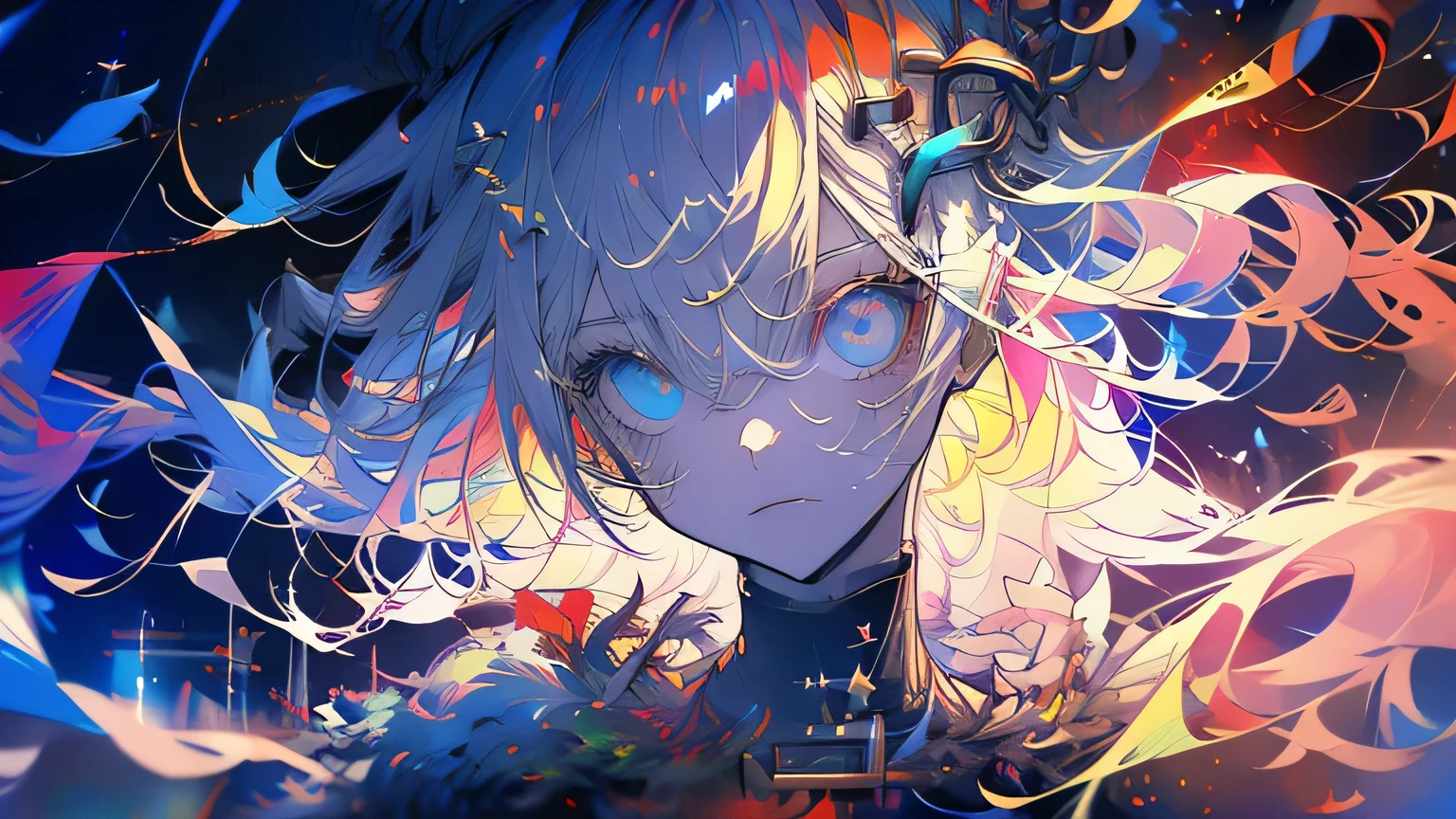 anime, (((portrait of daw))), a woman, (((a red hair))), (((blue eyes))), (((female pirate)), 8k, unreal engine, octane render, by kyun, gamang, Yoon Gon-Ji, g.ho, gosonjak, shuroop, serious, domi, noah, trending on pixiv, fanbox, skeb, masterpiece, smooth soft skin, big dreamy eyes, beautiful intricate colored hair, symmetrical, anime wide eyes, soft lighting, concept art, digital painting, tropical island