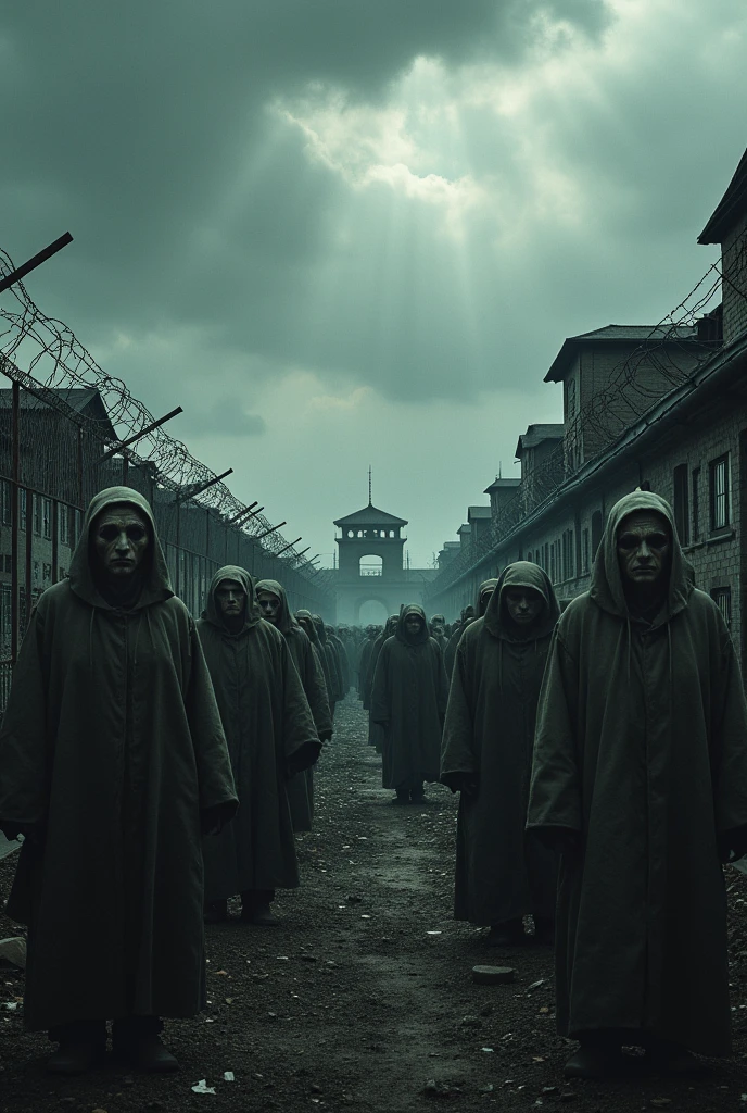 1. The horror of the Holocaust:
- Images of concentration camps: Shows the cruelty and barbarity of the Nazi genocide. second World War