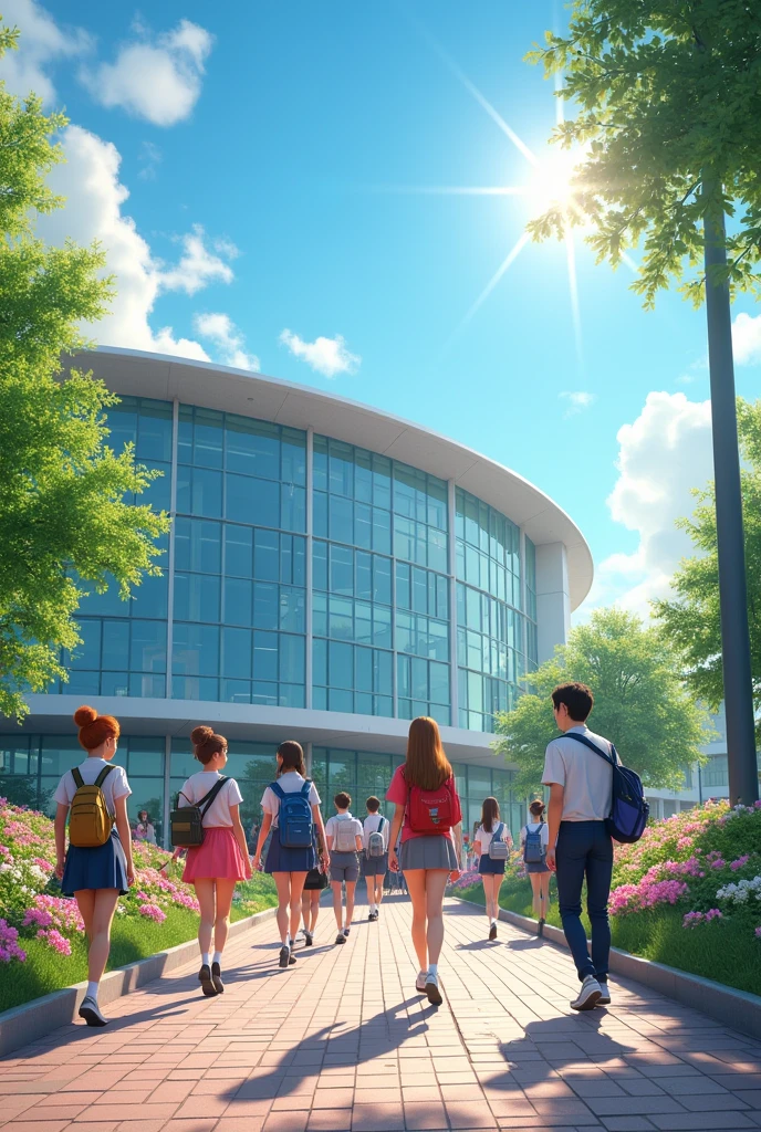 convert mentioned below text to 3d realistic image
"The New Kids Heaven High School
Respected Parents,
From Monday 19th August 2024, school timing will be:
For Juniors: 8:00 to 12:30
For Seniors: 8:00 to 01:00
Thanks"