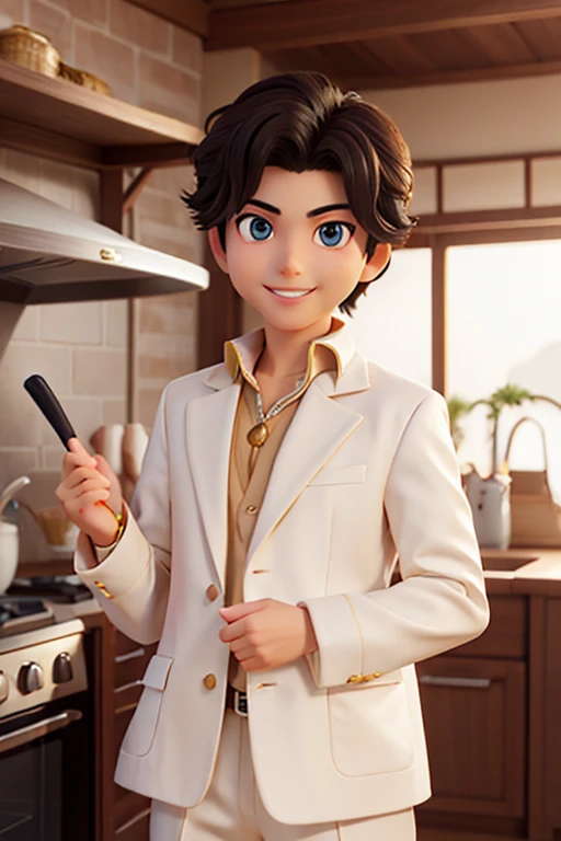 18age、male、Prince、neutral、Fraudster、Wealthy attire、Salesman、Appliances、Salesperson、Fearless smile、