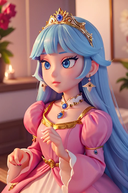 18age、female、princess、Gorgeous clothes、Gorgeous ornaments、Long eyelashes、Beautiful manicure、