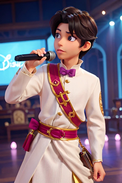 １８age、male、Prince、neutral、Wealthy attire、Disney style、prince、Idol、singer、