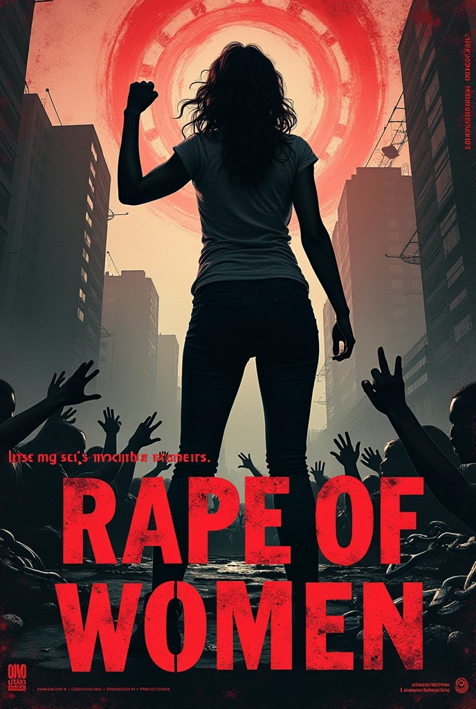 A poster of against rape of women 