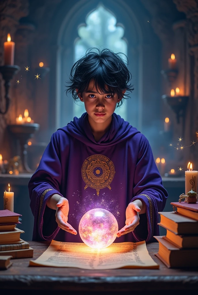 A magician who is training
