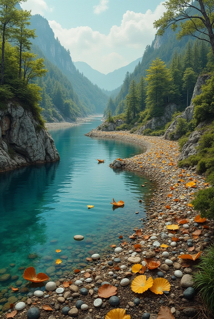 Timelapse of Destruction: Create a series of panels using cardboard or wood. Each panel should depict a stage of environmental degradation, from pristine lake to a polluted wasteland. Use natural materials and recycled items to represent each stage.
