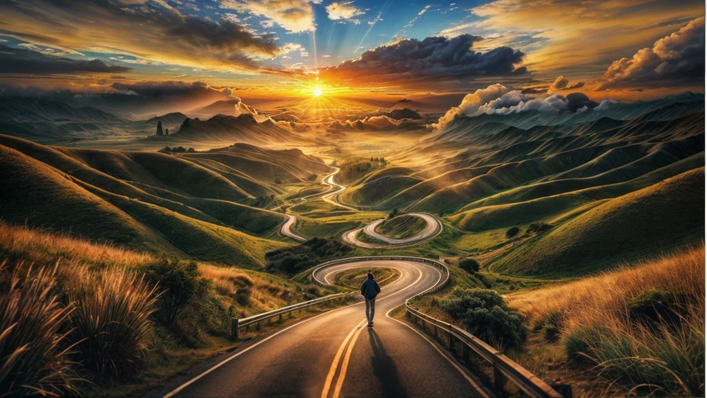 beautiful sunrise with beautiful clouds with blue sky