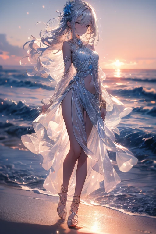 Outdoors, Full Moon, Galaxy, Bonfire
(Intense dancing:1.2)
(Floating hair, floating clothes, strong wind, :1.2)
(half close eyes, parted lips:1.2)
arabian clothes, (revealing clothes:1.3), Nave, l shoulder, armpit, thigh, Under the chest, (long loincloth), (see-through shawl), (see-through long scarf), (wrap see-through cloth), (See-through Wedding veil), bracelets, earrings, anklets, bangles, circlets, (hair ornaments), Accessories, bracelets, jewelry, gemstones, brooches, necklaces, anklet, tassel, delicate beauty girl, (16years_old girl), silver hair, (gradation colored hair silver:1.6 pale blue:0.4), (extreme long hair), bang, french_braid, beautiful face, perfect face, highly detailed beautiful face and eyes, attractive face
Glossy skin, Smooth hair, shiny hair, clear skin, (skinny:1.2), (thin limbs), (ribs:0.8), white hair, blue eyes, japanese school uniform, girl, censored, undressed, lewd, open mouth