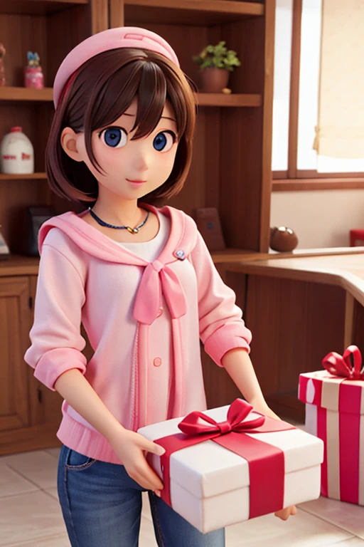 １８age、female、I have a present、