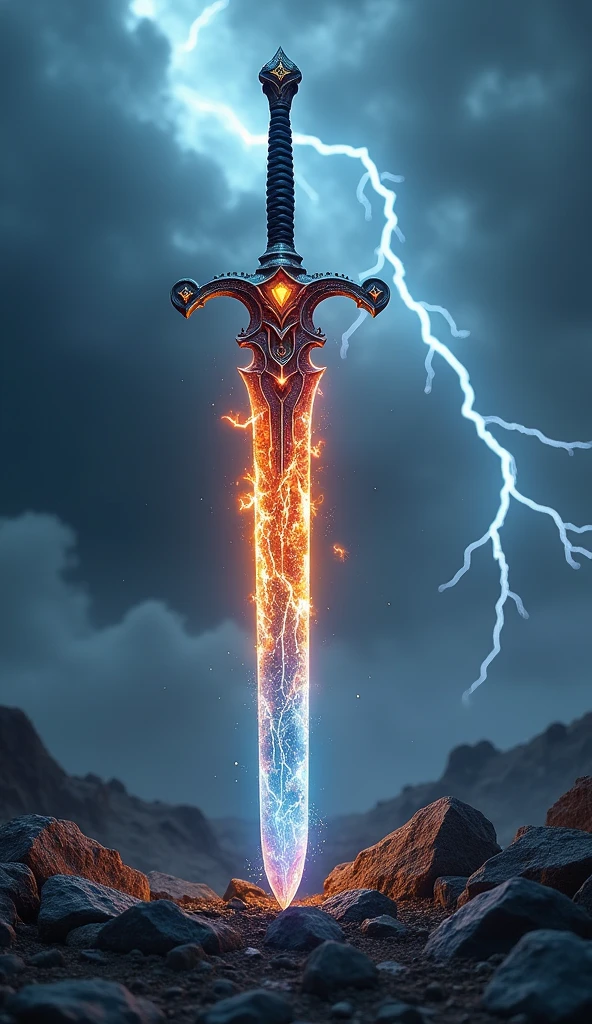 ELEMENTAL SWORD (Sword that emits fire, electricity, water, ice and earth)