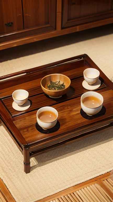 Buddhist Bamboo Tea Set