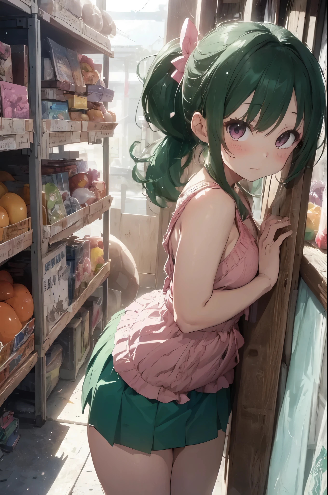 Dora cosplay sexy girl at super market