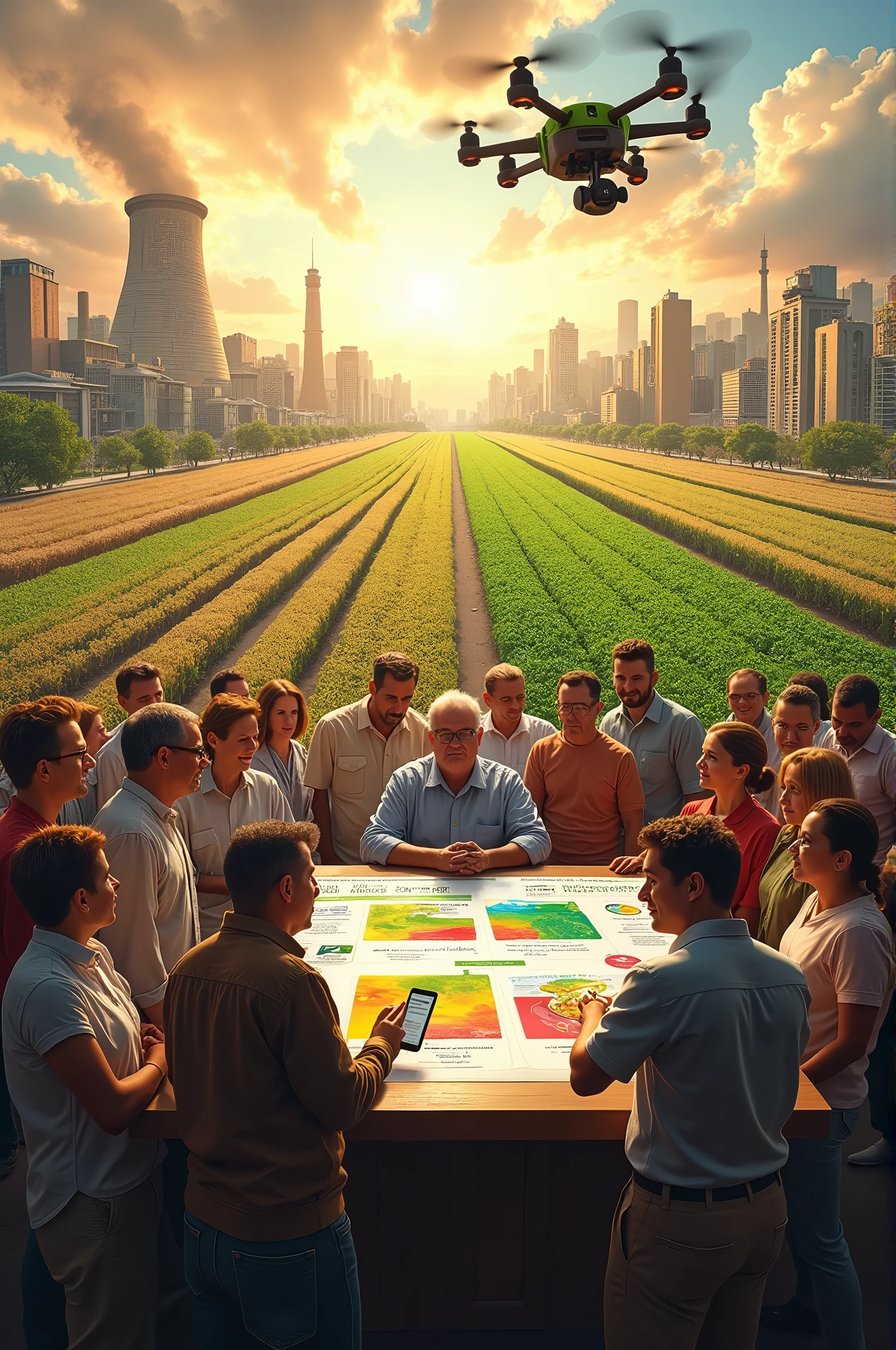 Effects of the continuing increase of population on the food supply
