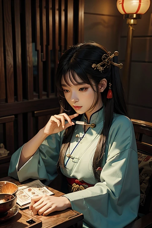 fortune teller Chinese-style Calm atmosphere