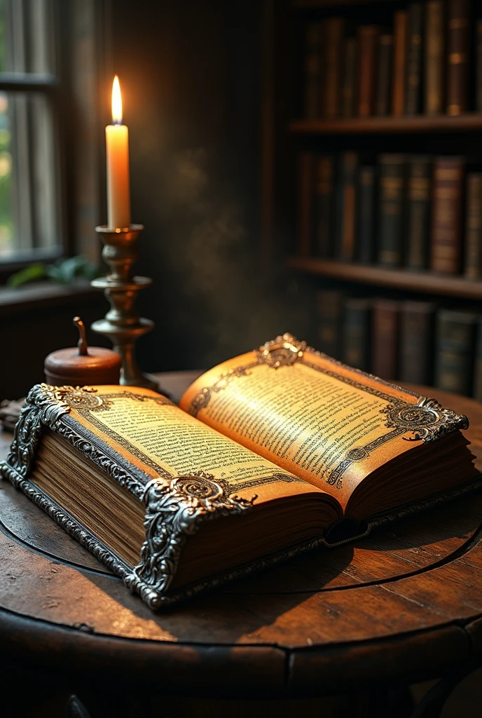 An old book with spells written on it
