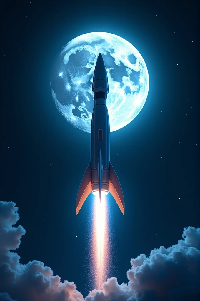 Begin to create a scenario with the text prompt “full moon in the sky with a rocket headed toward the moon.” To evoke a particular medium, just tell the AI, for example, “full moon in the sky with a rocket headed toward the moon, cartoon art” or “full moon in the sky with a rocket headed toward the moon, in the style of a Golden Age Dutch Master oil painting