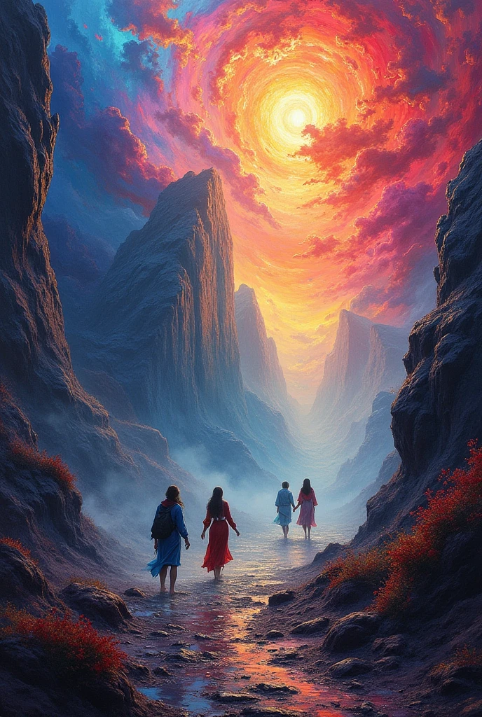 Visually captivating artwork, (with skillful use of color, composition, and light.) Innovative artwork, showcasing unique and imaginative concepts, (high-detailed) Emotionally resonant, effectively conveying a narrative. Momentum aligned, reflecting a sense of movement and progress. Skillfully, demonstrating meticulous detail and technique