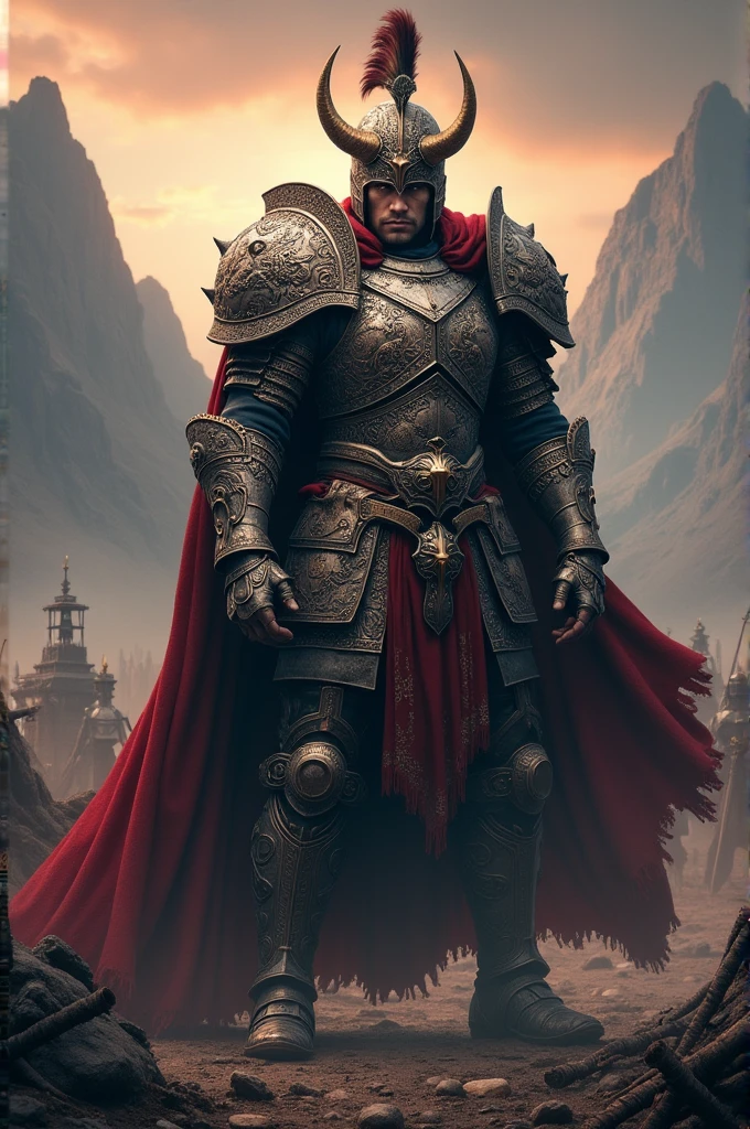 Armer of iron cover with human