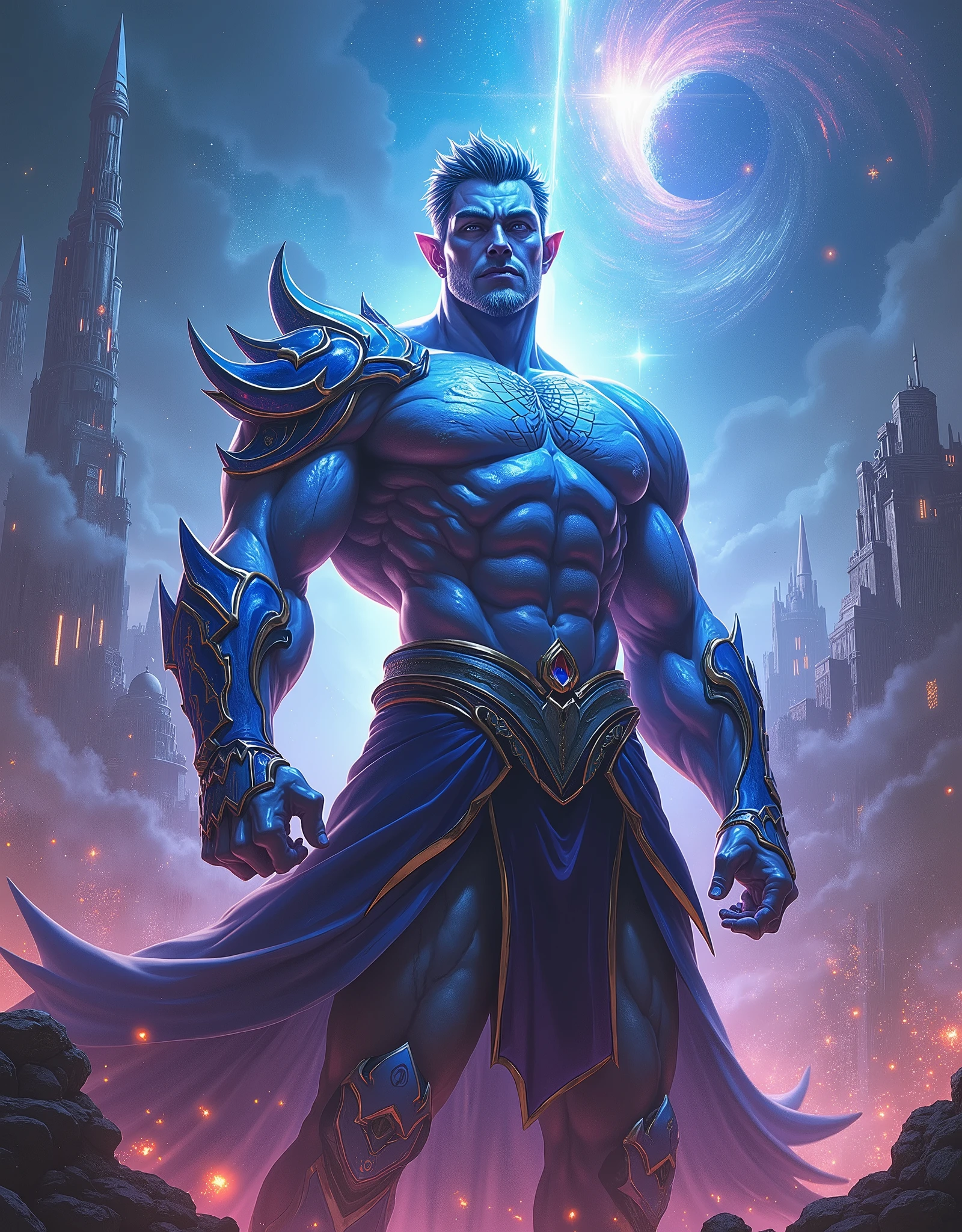 In the novel《Swallowed Star》Mid-Rank War God Luo Feng，Diamond Body