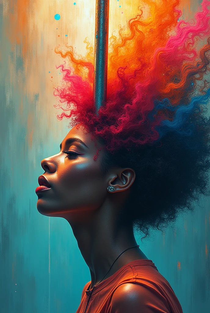 (masterpiece), (4k), (fujiflm), (canoncamera), (16k), Visually captivating artwork, with skillful use of color, composition, and light. Innovative artwork, showcasing unique and imaginative concepts. (metal rod stabbed onto lesbian's head) Emotionally resonant artwork, effectively conveying a narrative. Momentum-aligned artwork, reflecting a sense of movement and progress. Skillfully crafted artwork, demonstrating meticulous detail and technique