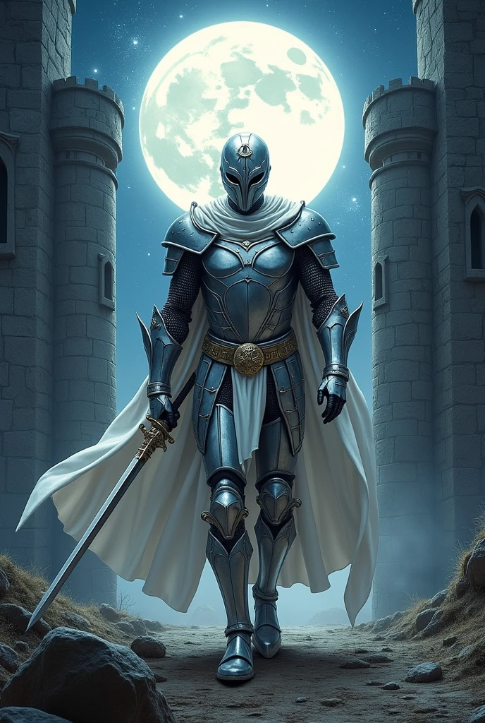 Imagin moonknight as a knight