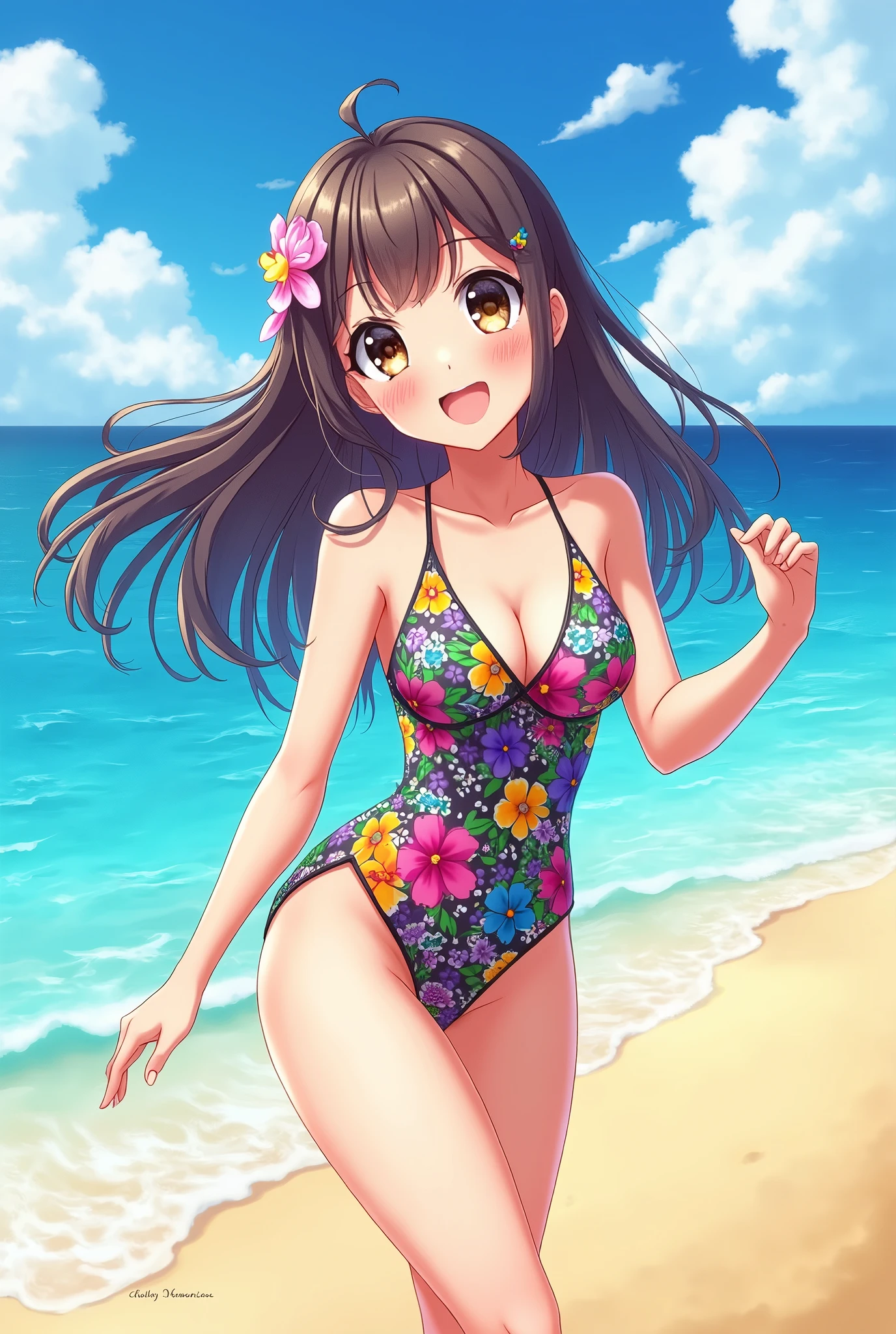 Swimsuit,anime,girl