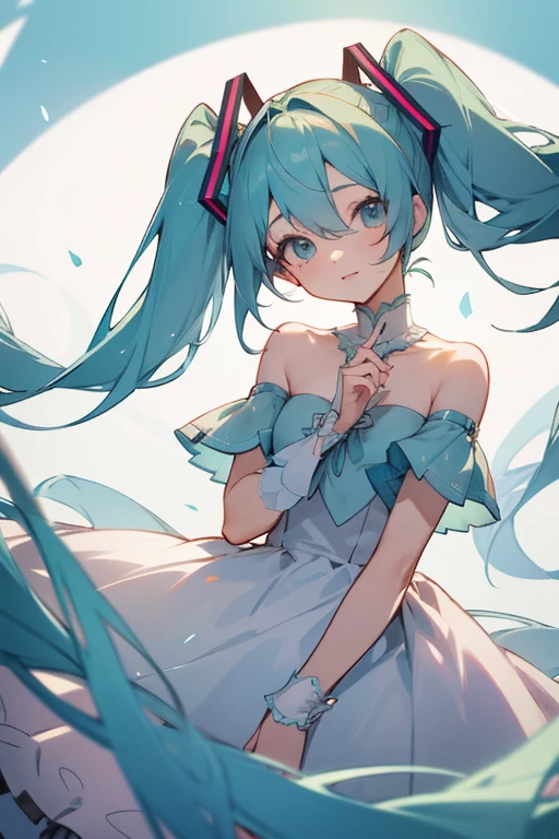 hatsune miku、cute、wonderful、dress、Attention to detail、