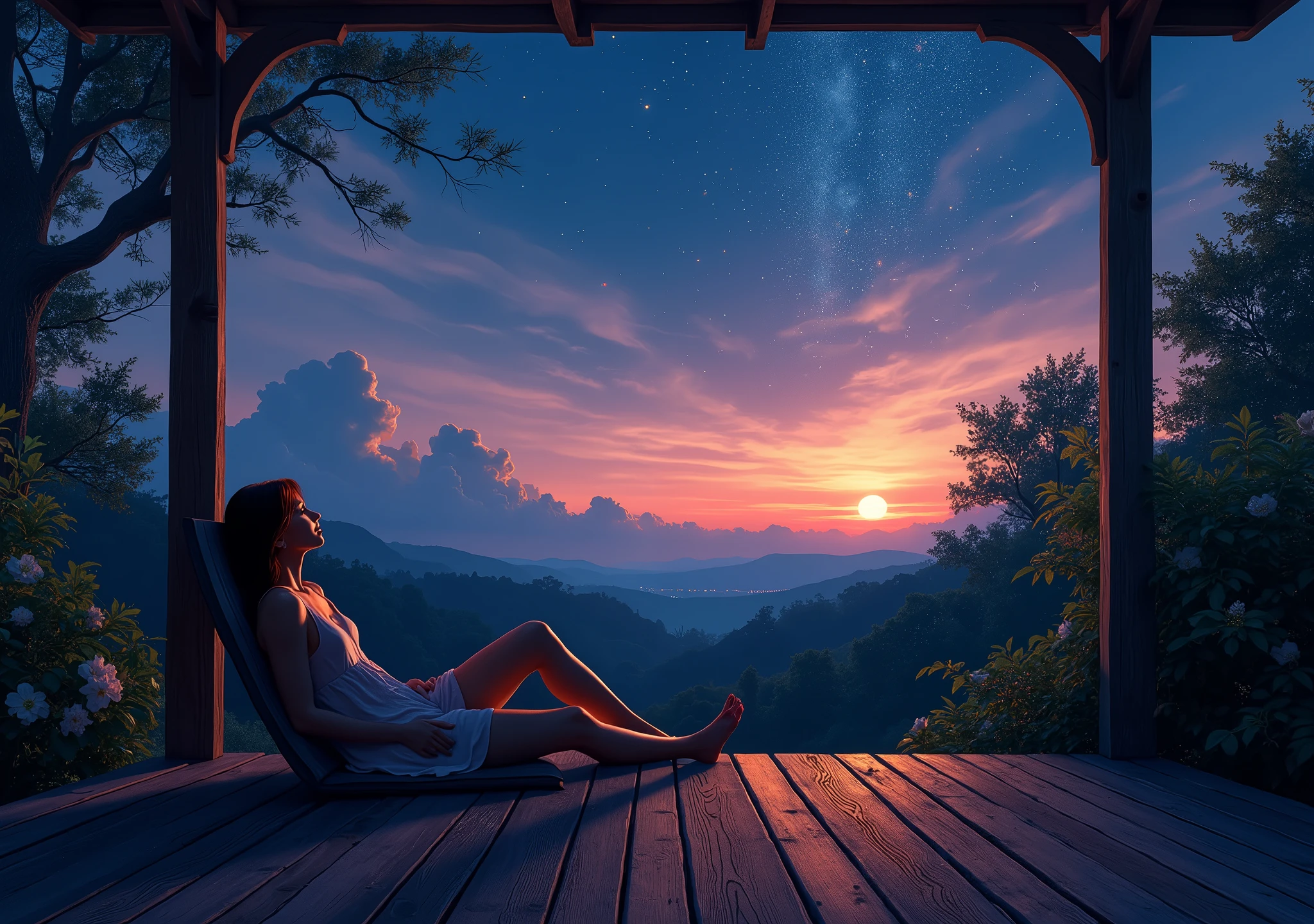 One Sunday night during summer