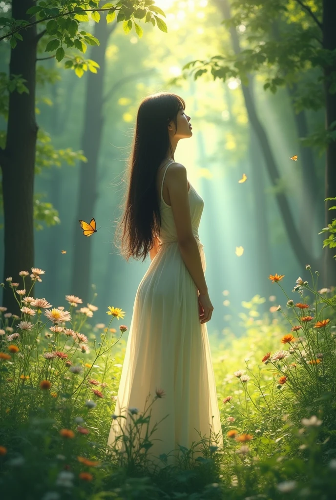 Asian nudes in the forest