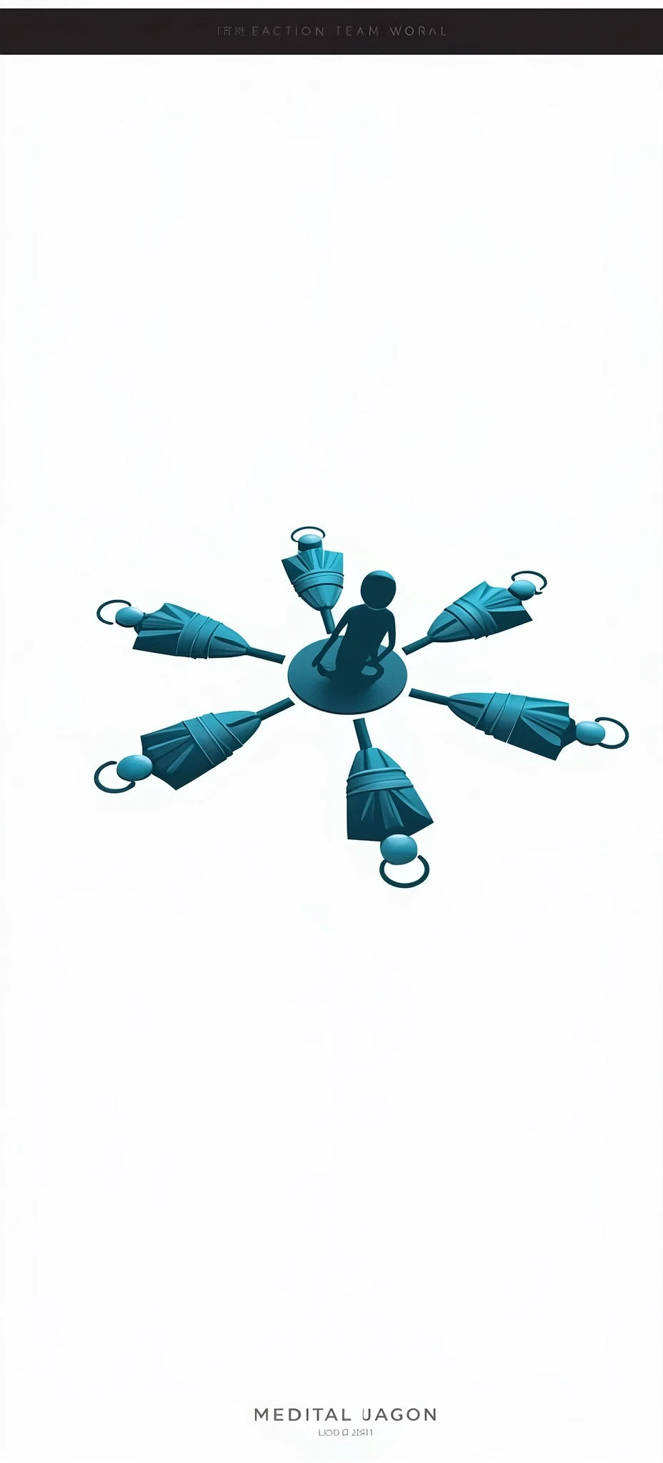 I am a laparoscopic abdominal surgeon, this is an image of a logo that they designed for me but I don't like it very much, symbolizes 3 surgeons and a patient, Could you give me other variations