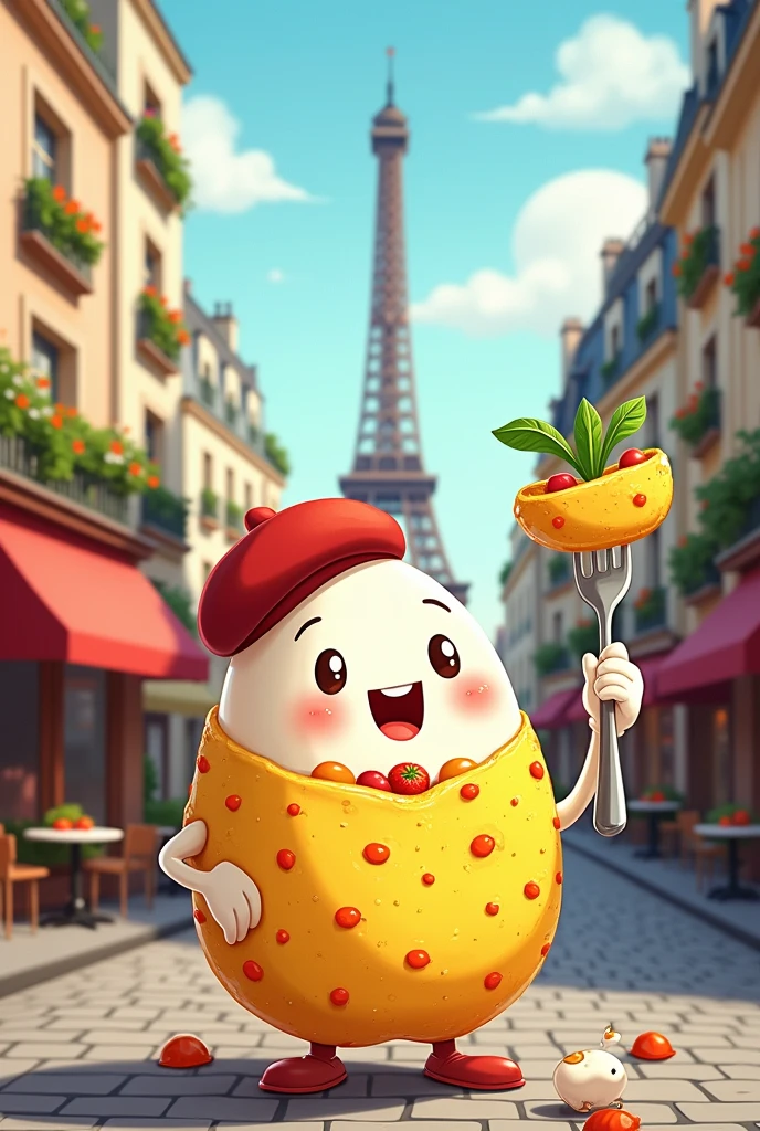 Paris Omelette cartoon