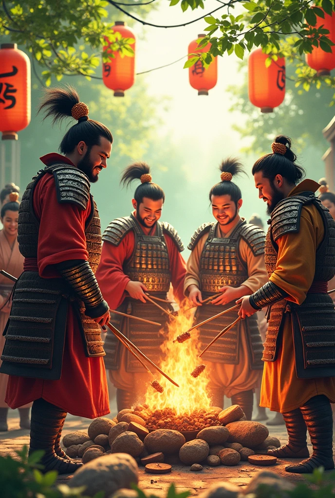 Samurai party end summer grill