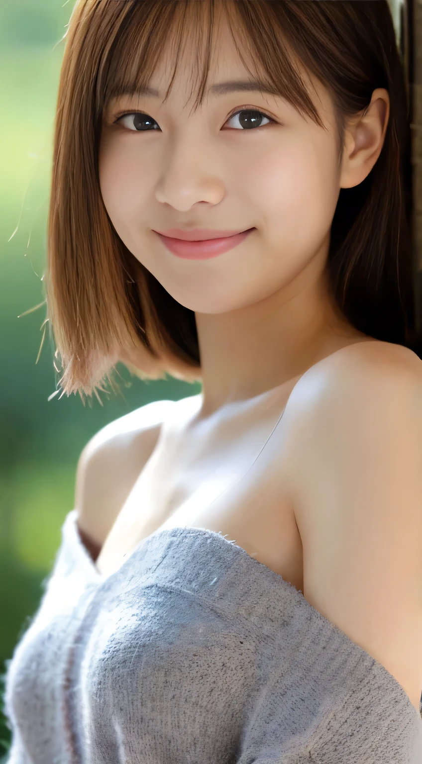 masterpiece,best quality,(Japanese girl),((Beautiful girl)),cleavage,(off shoulder:1.2),(perfect body beauty:1.2),(shy smile),
