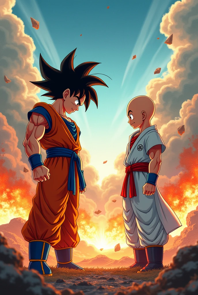 Goku vs saitama size YouTube thumnaile