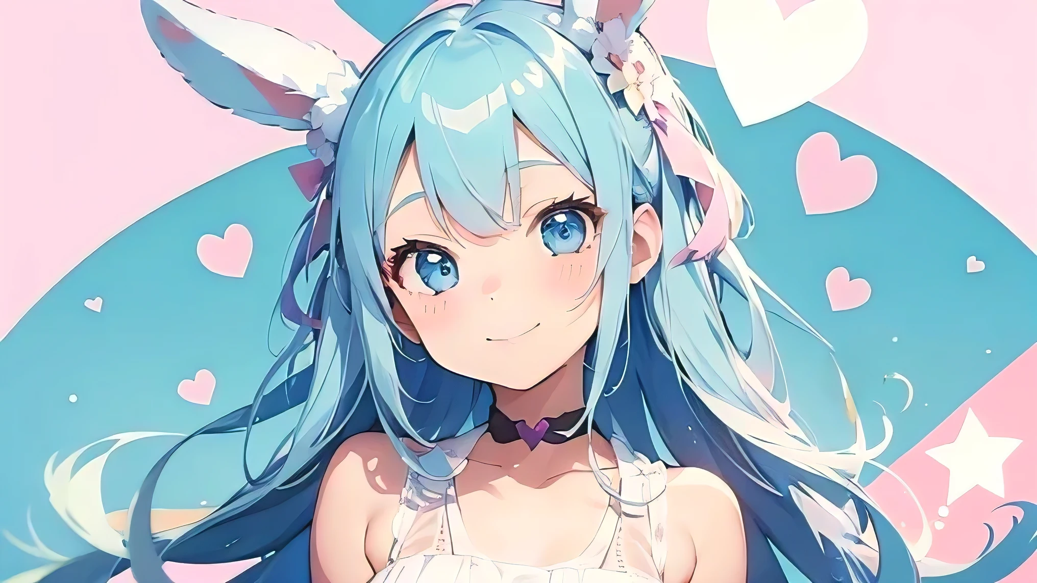 Light blue background