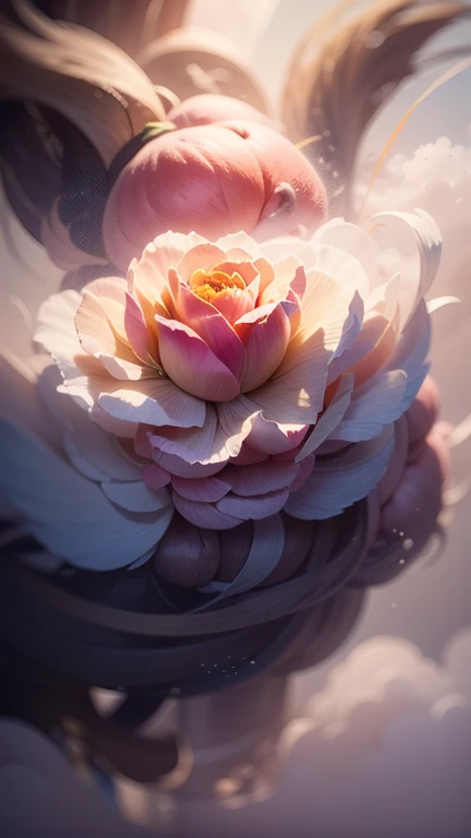 Fantasy，8k,非常に精細なCGユニットのwallpaper, masterpiece,High resolution,Highest quality,Highest quality real texture skin,,Increase the resolution,RAW Photos,Highest quality,Very detailed,wallpaper,Cinema Lighting,Ray-tracing,Golden Ratio, Extremely colorful,Colorful isekai ,One person\(Amida Buddha,very noble , Gentle smile,  pious ,(in the Thick Fog:1.3) ,Three thousand worlds,Infinite happiness,joy, break,no gravity,Milky Way,background\(heaven\(peach blossom spring\),in the Thick Fog,beautiful Chinese flowers are blooming,(many peach trees),(Thick Fog:1.5)\),, break,\(below heaven,look up\),(Thick Fog:1.5)