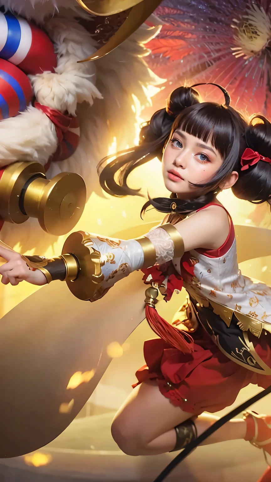 Best quality, masterpiece, detailed skin texture, detailed clothes texture, detailed face, super detail, 8k, intricate detail, 1 girl, The color doesn't change, beautiful girl,Georgeous red eyes
