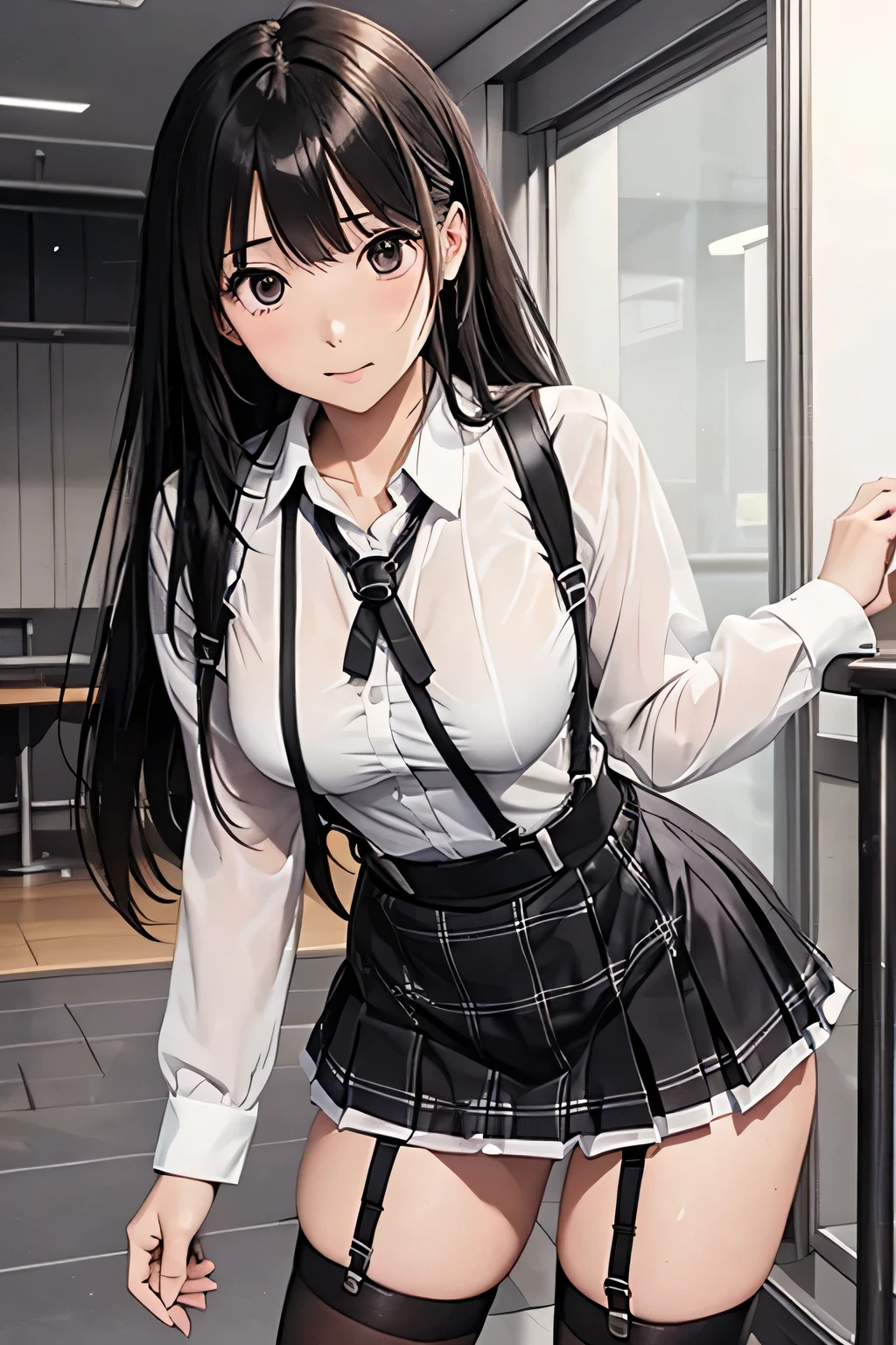 1 female, , high quality, masterpiece, Ultra-high resolution, Cinema Lighting, 1 female, , high quality, masterpiece, Ultra-high resolution, , Cinema Lighting, suspenders Moderate breasts Small face Looking up Sweat Thin belt buzzer 脇Sweat garter belt Belt on pants holster Hands behind your back Looking up Anxious face Knee-high Knee socks Knee-highソックス garter ふとももにgarter belt Checkered mini skirt Panty shot Skirt gap Armament holster holster Hands behind your back Anxious expression Anxious face, legs apart Armament Leg Holster holster See-through clothing heavy rain Rain-soaked dress shirt,Moderate breasts ガーターbelt suspenders Garter on the thigh Checkered mini skirt Looking up Pause belt Armpit sweat Hands behind back Raise your hands