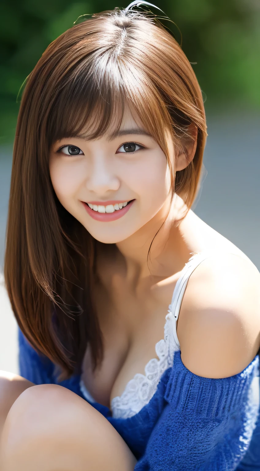 (1 Girl )、(28years old,Beautiful Japanese,round face、Refreshing、clear、seems kind、stylish、Pitiful、cute like an angel、cute、black eyes、(Single eyelid:1.3)、(Beautiful skin), {(Japan human face:1.6),(General facial features)} , (((Beautiful breasts:1.0))),(((soft breasts))),(very cute),(enchanting eyes),(highlight on eyes:1.2)、(brown hair),(medium long hair,curly blonde hair.),(8K、Live shooting、highest quality、masterpiece:1.2、optimal lighting),(Photo taken by a professional photographer),(real、photo real:1.4),BREAK,{ ((pink nurse costume)),},break, hospital,from below,(((1970s vibe)))、Hospital ,face shot:1.4,クローズアップ、,standing,Smile:1.3,open mouth:1.2,looking at viewer,(((one eye closed)))