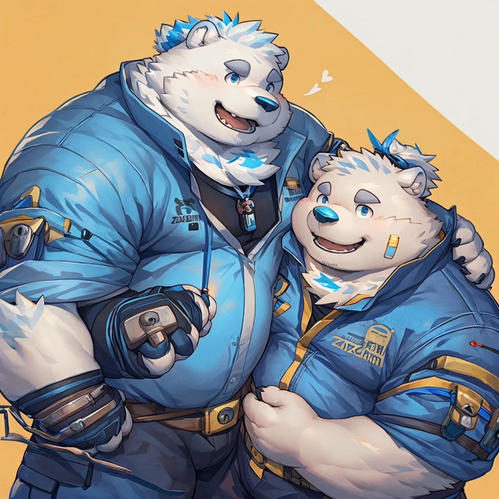 Chubby, fat, Middle-aged male, Anthropomorphic bears, Sparse beard, flirt , Big breasts, Dynamic Light, Open the shirt, Thick shirt ,grizzled hair and beard, Very hot and sexy, father image, hot dad, boss, By Dark Gem, From zixiong, author:glitter trap boy