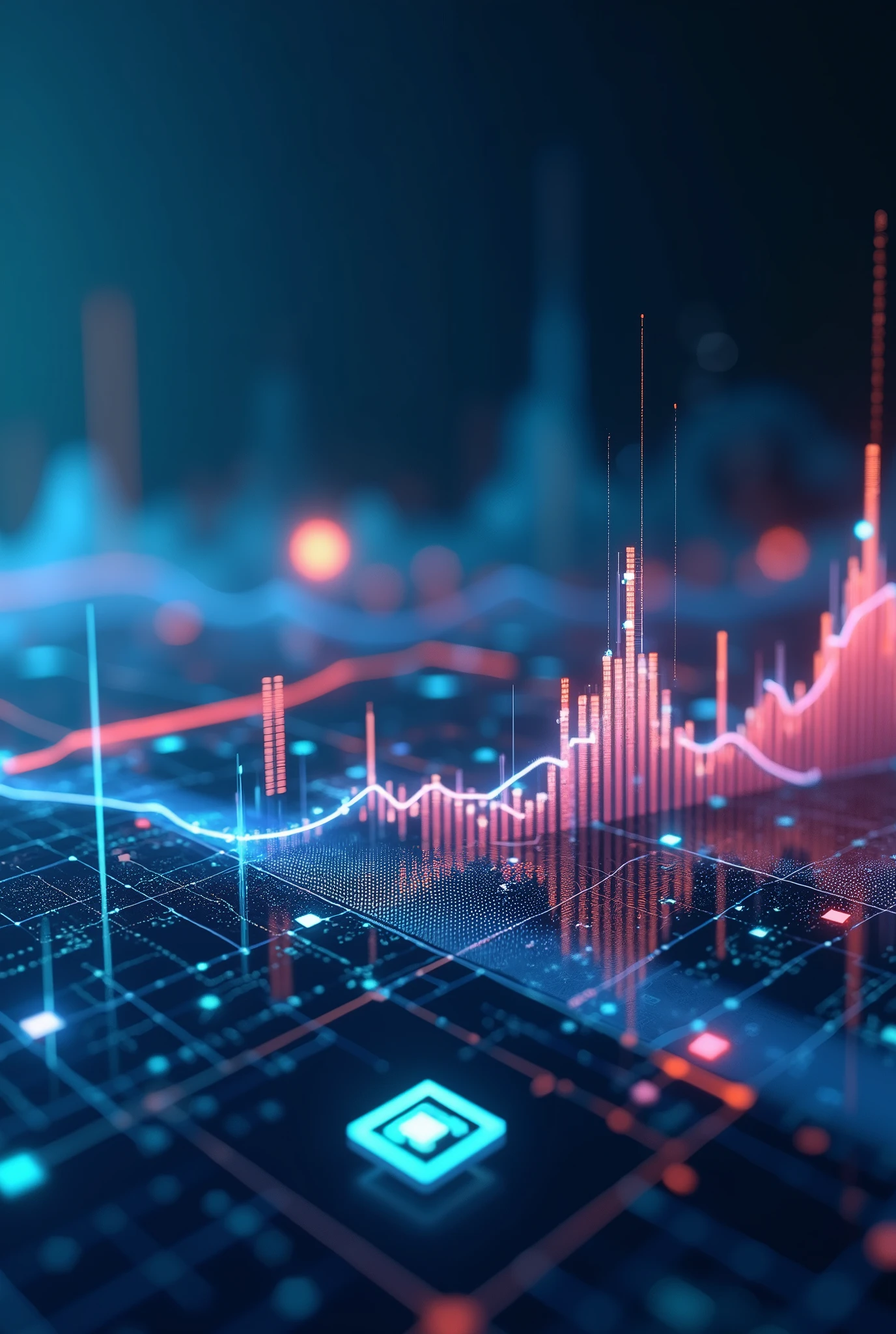 I'm a data analyst in the engineering field and I would like to create a background photo to my LinkedIn. In this photo I'd like to show in a discrete way the technologies logo that I use (Excel, Power BI, SQL, Python). I don't want to show people on photo but only data content related such as numbers, graphs etc