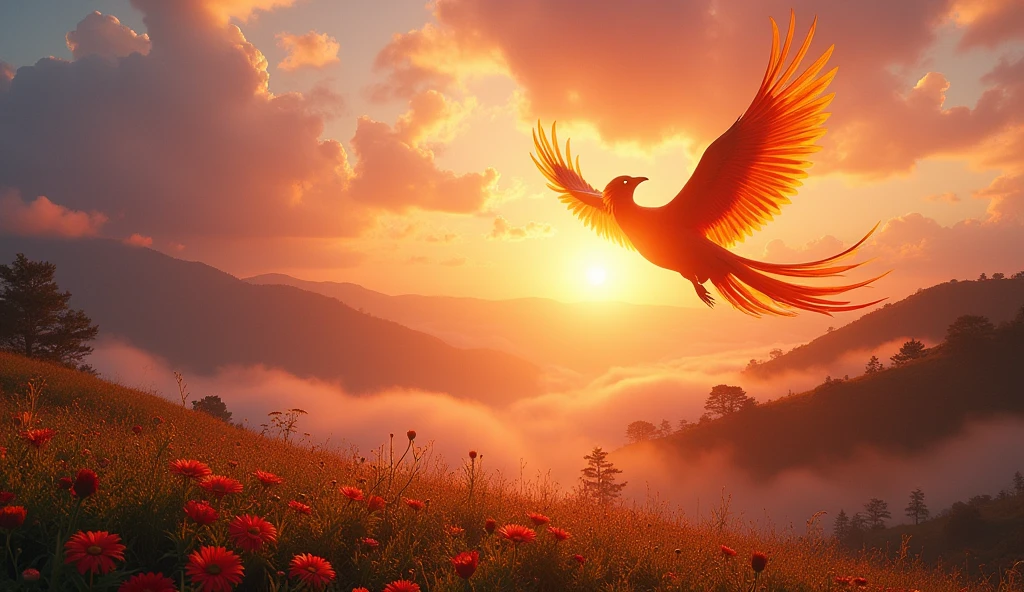 You paint the dawn with a fiery eye.